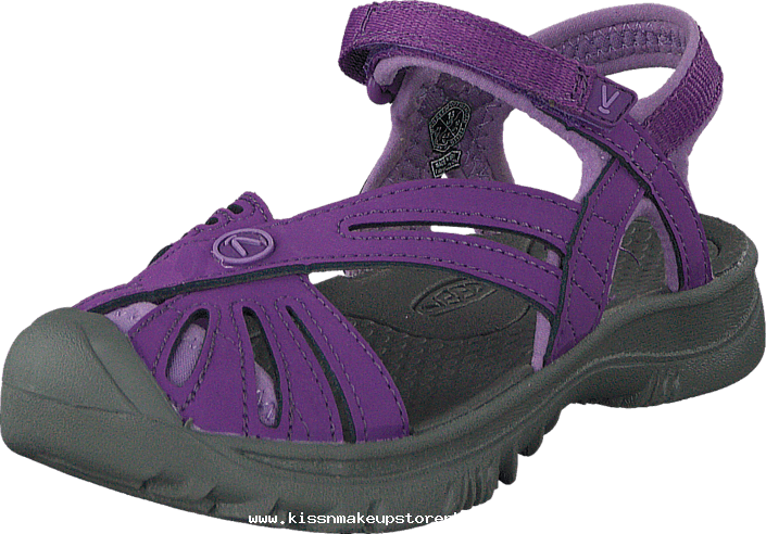 Keen Children Rose Sandal Kids Purple Heart/gargoyle - Fisherman Sandal (705x492), Png Download