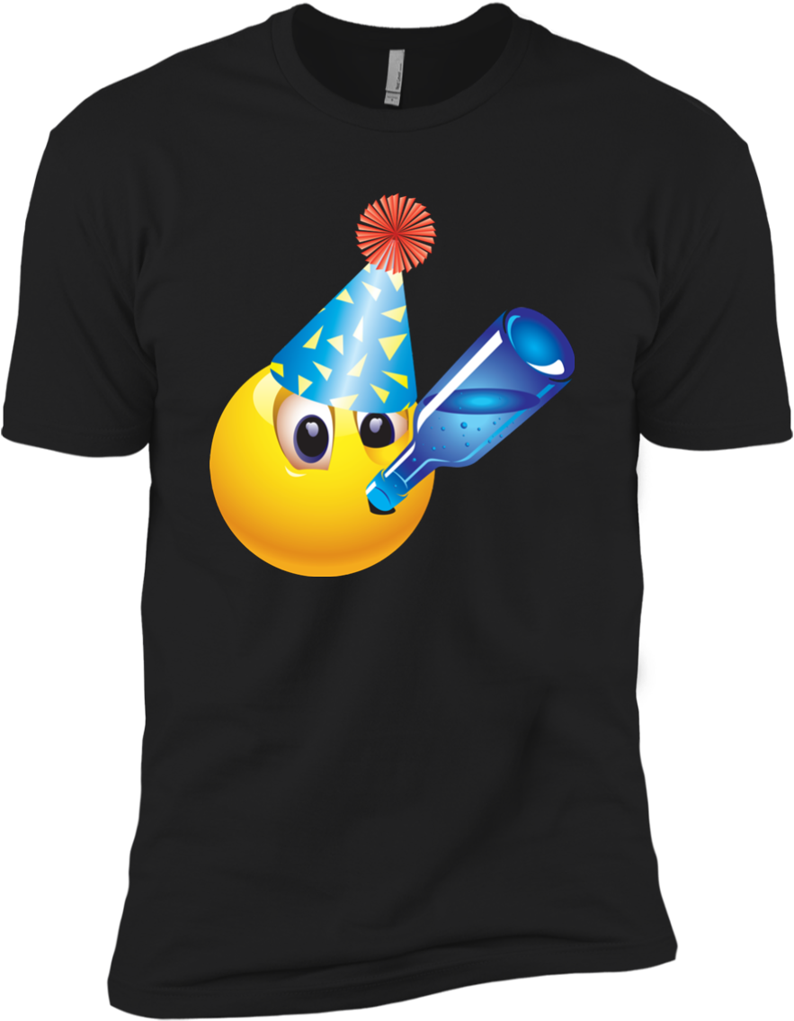 Merry Christmas And Happy New Year-funny Emoji T Shirt - Shirt (1155x1155), Png Download