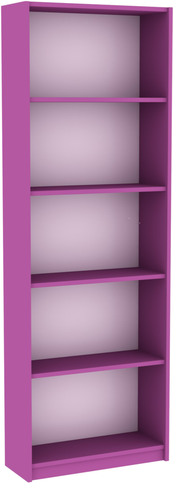 5 Tier Purple Bookcase/bookshelf - Bookcase (1024x1024), Png Download
