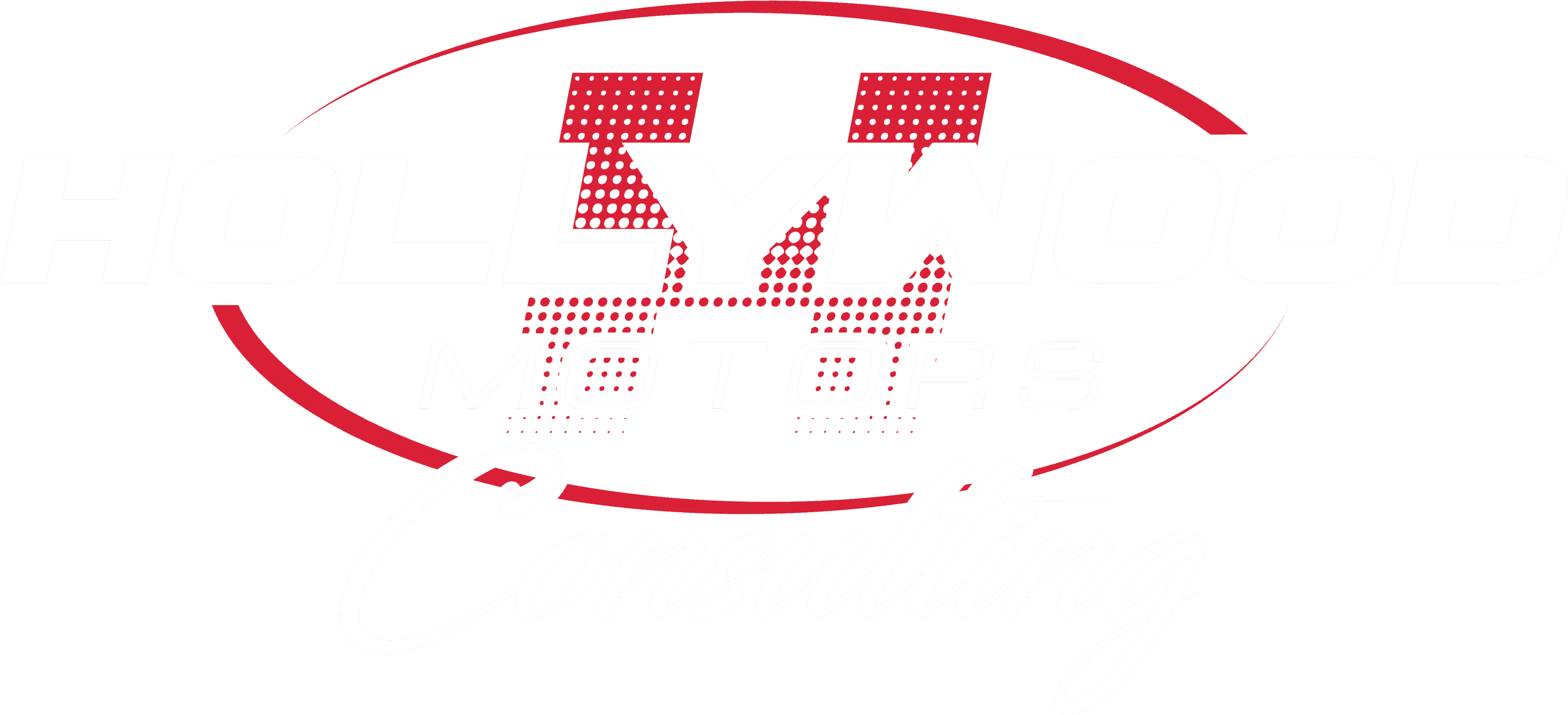 Hollywood Consulting Logo White - Calligraphy (5400x2591), Png Download