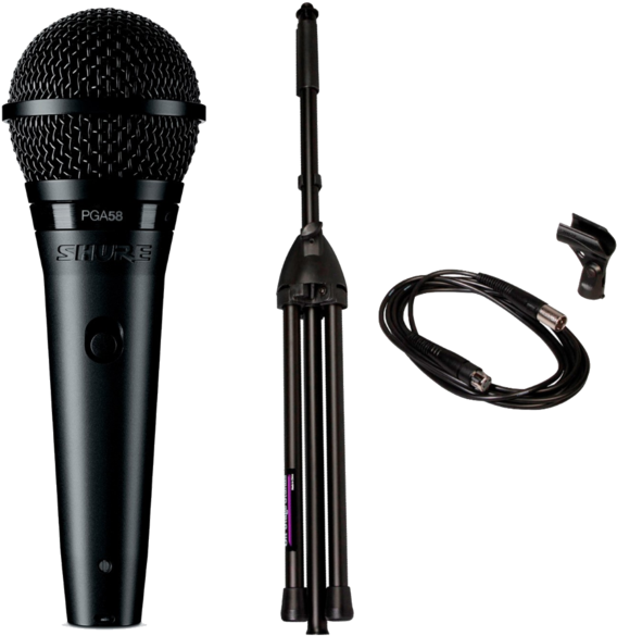 Microfono Shure Pga5858bts Bobina Movil Con Cable Y - Microphone Dj (600x600), Png Download