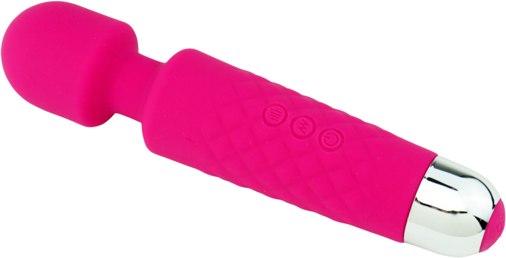 Pink Lady Silicone Magic Wand Massager - Pink Wand Vibrator (1024x1024), Png Download