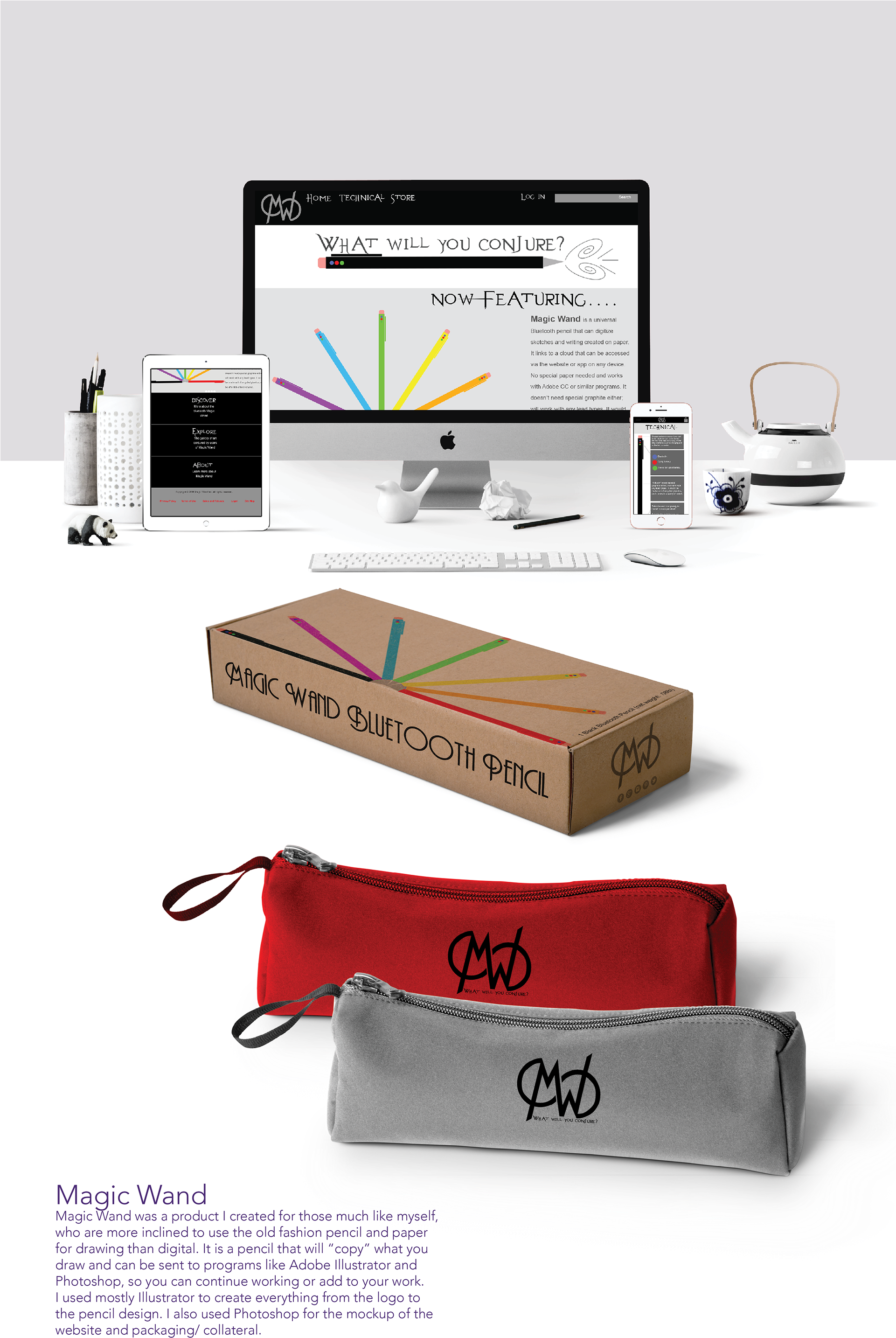 Magic Wand - Apple Design Identity (1920x2967), Png Download
