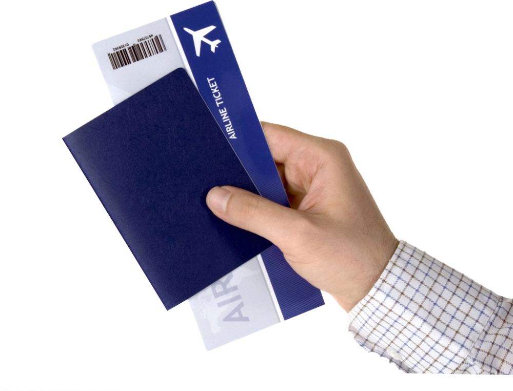 Australian Partner Visa - Билеты На Самолет И Паспорт (1000x762), Png Download
