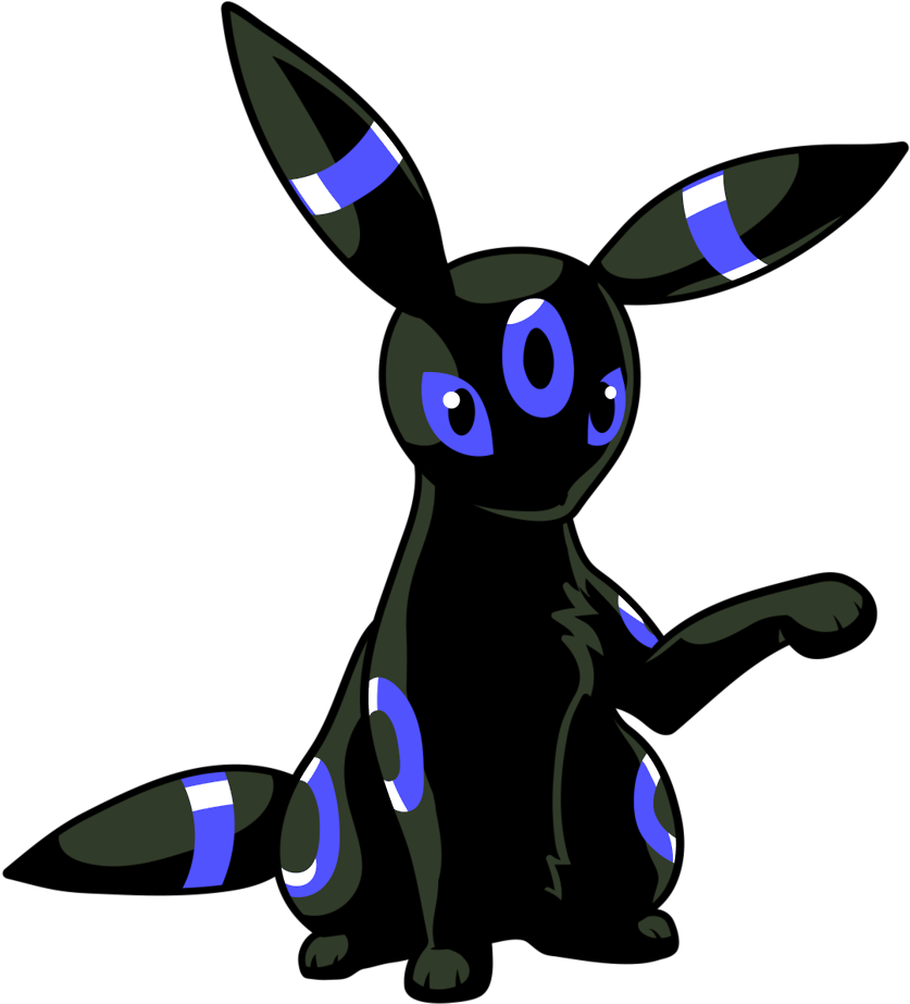 Umbreon Is My Favourite Pokémon, Shiny Or Not - Cartoon (1280x1164), Png Download
