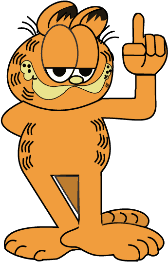 How To Draw Garfield - Cartoon (678x600), Png Download