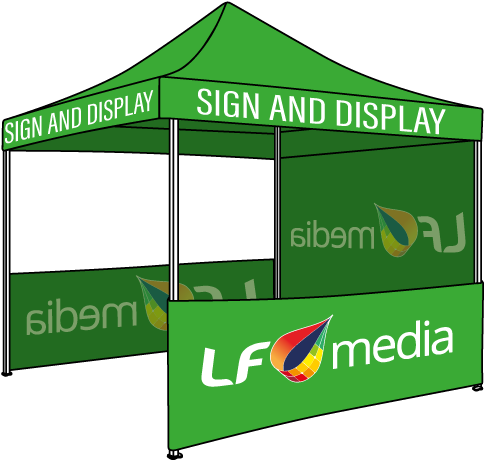 3 Meter Branded Tent Perth - Canopy (567x567), Png Download