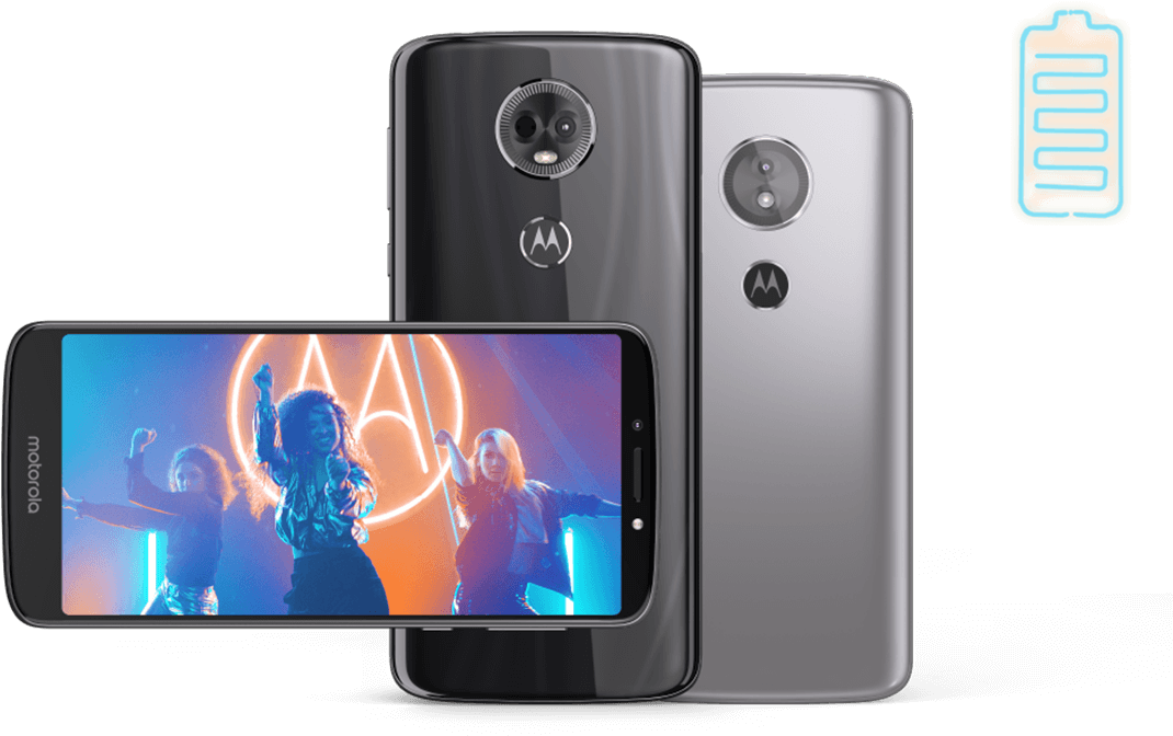 Conjunto De Celulares Da Família Moto E5 - Motorola Moto E5 (1117x729), Png Download