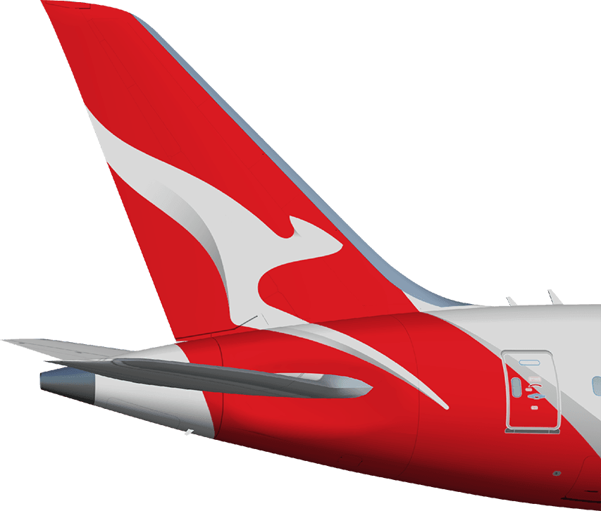 The Evolution Of Fleet - Qantas Kangaroo (853x726), Png Download