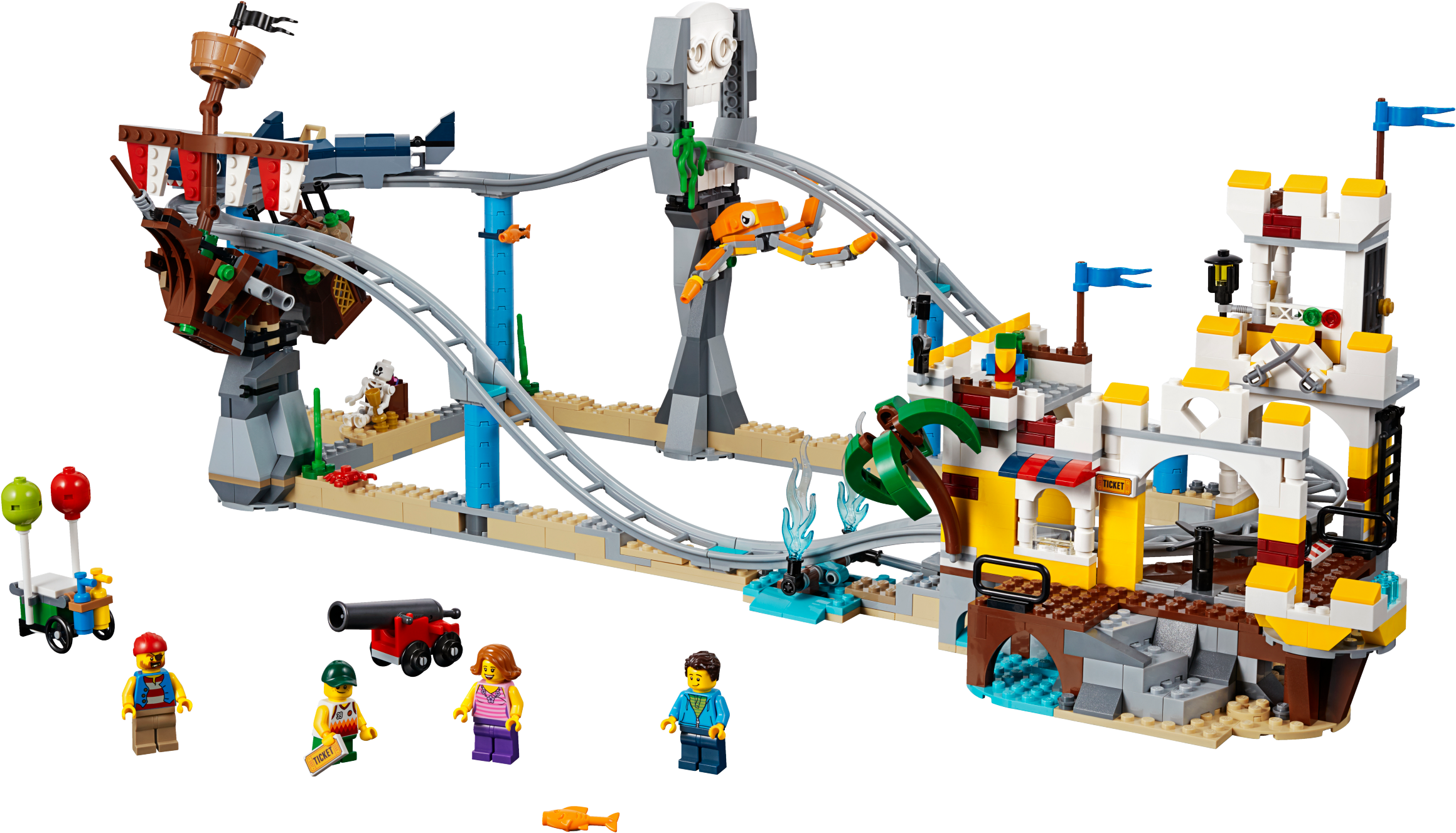 Pirate Roller Coaster (2400x1800), Png Download