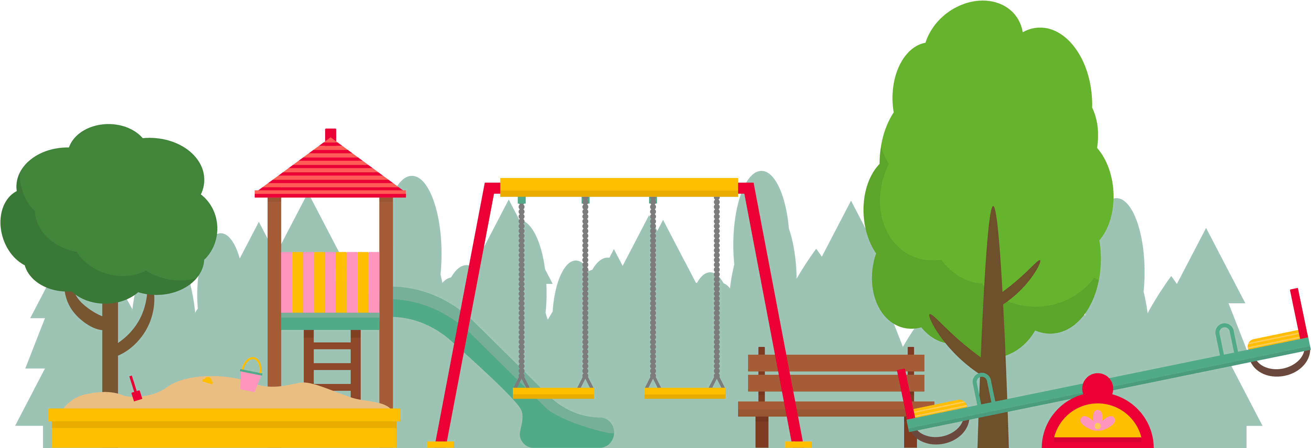 The Rules Of The Playground - Illustration (4178x1430), Png Download