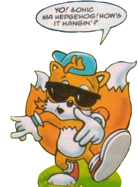 My Edit Tails Transparent - Yo Sonic Ma Hedgehog How's It Hangin (500x663), Png Download