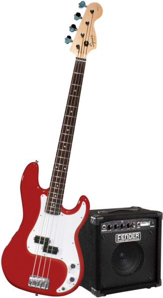 Fender Squier Affinity P Bass® W/ Rumble™ 15 Amp, Metallic - Fender Squire P Bass (700x700), Png Download