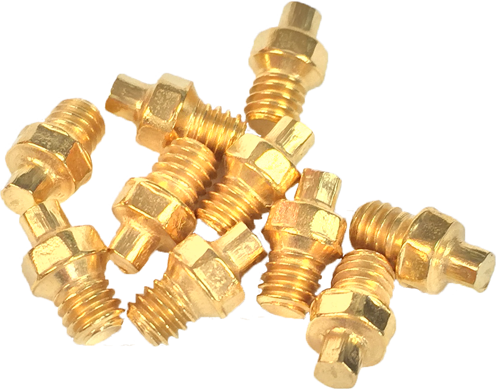 Replacement Pedal Spikes - Brass (1944x1526), Png Download