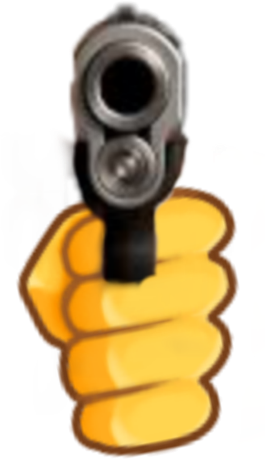 Emoji Sticker - Firearm (1024x1847), Png Download