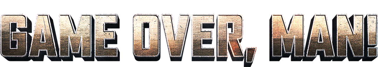 Game Over, Man - Game Over Man Logo (1280x288), Png Download