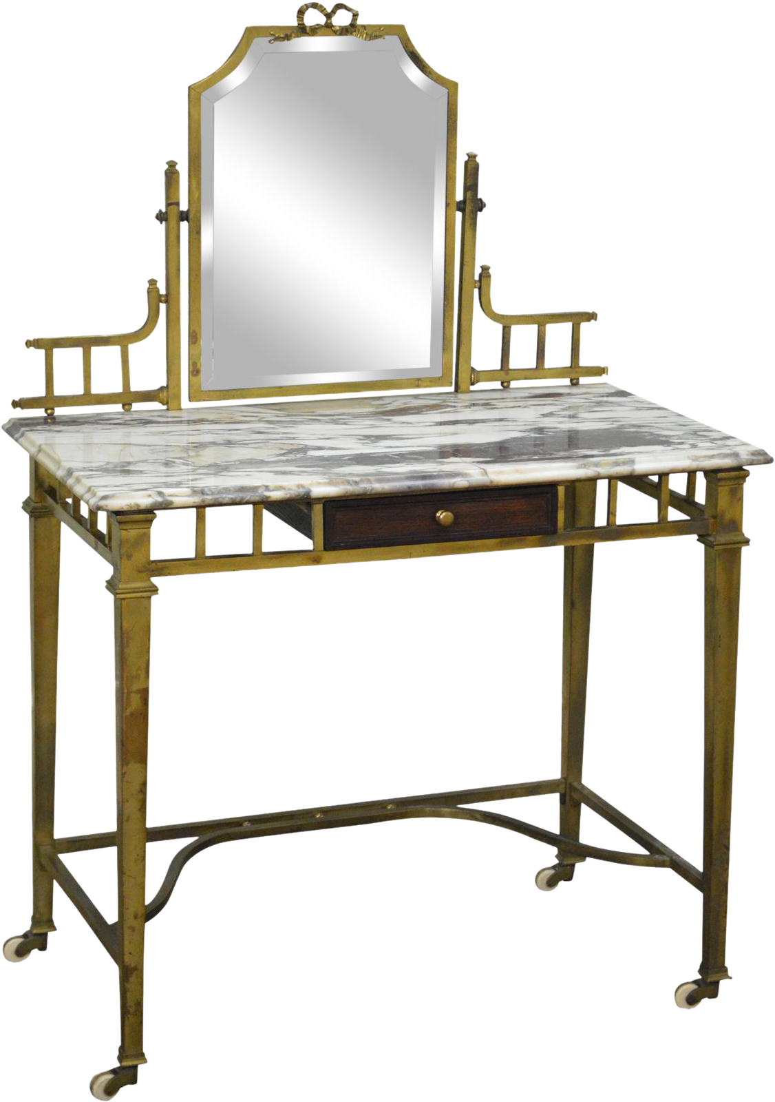 Store Item - Antique Marble And Brass Vanity (2000x2000), Png Download