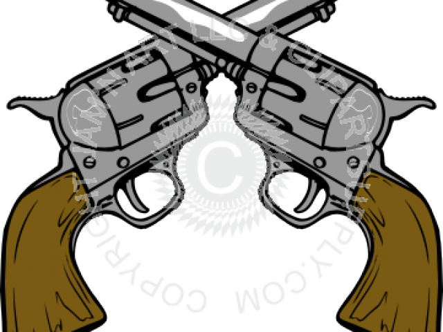 Pistol Clipart Animated - Wild West Gun Clipart (640x480), Png Download