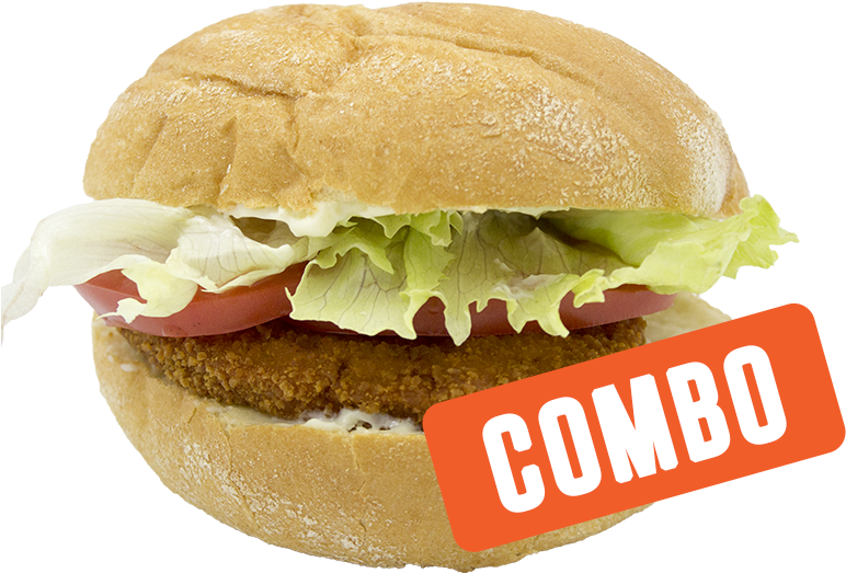 Chicken Burger Combo - Fast Food (800x600), Png Download