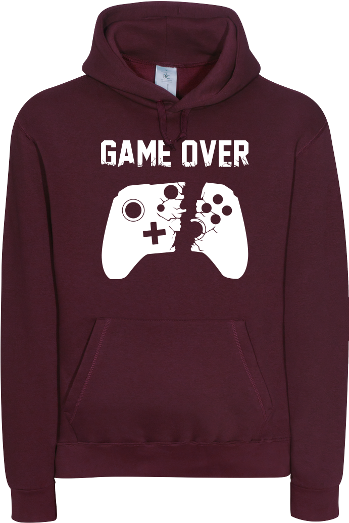 Bjin94 Game Over V2 Sweatshirt B&c Hooded (1044x1044), Png Download