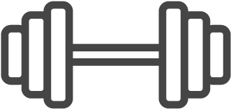 Weight - Dumbbell Outline (600x600), Png Download