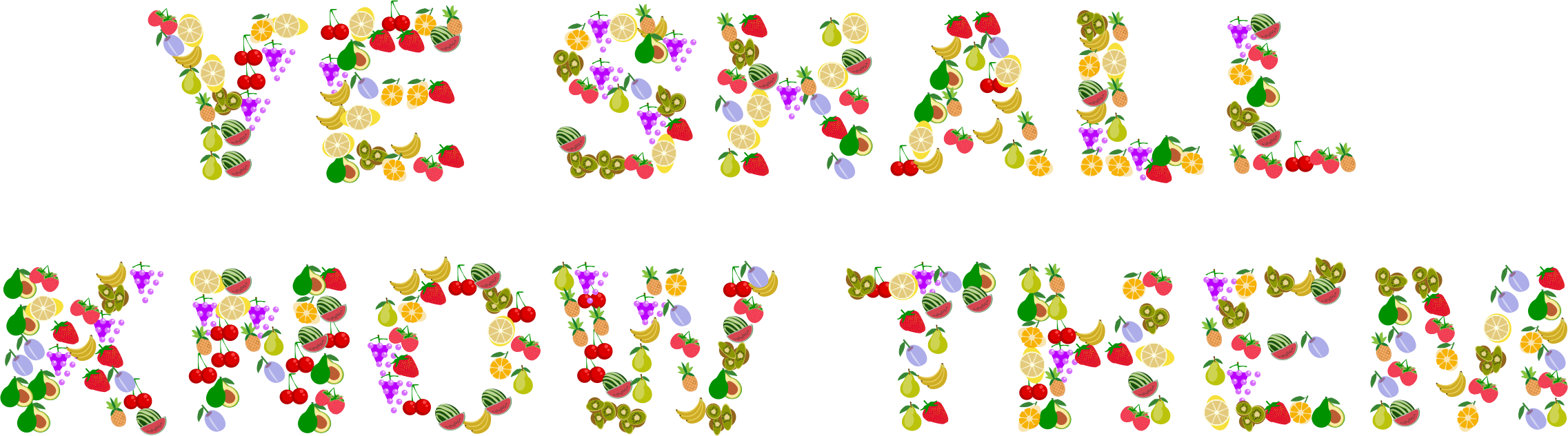 This Free Icons Png Design Of By Their Fruits (2274x633), Png Download