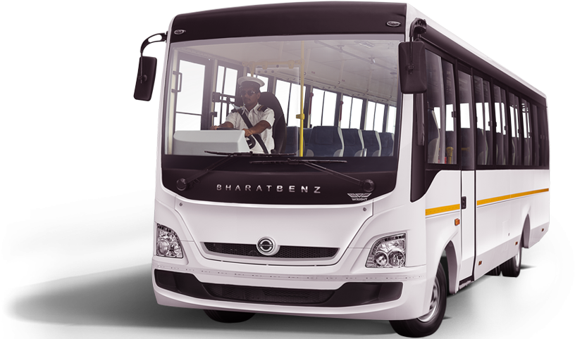 Bharat Benz Bus Price In India (1023x500), Png Download