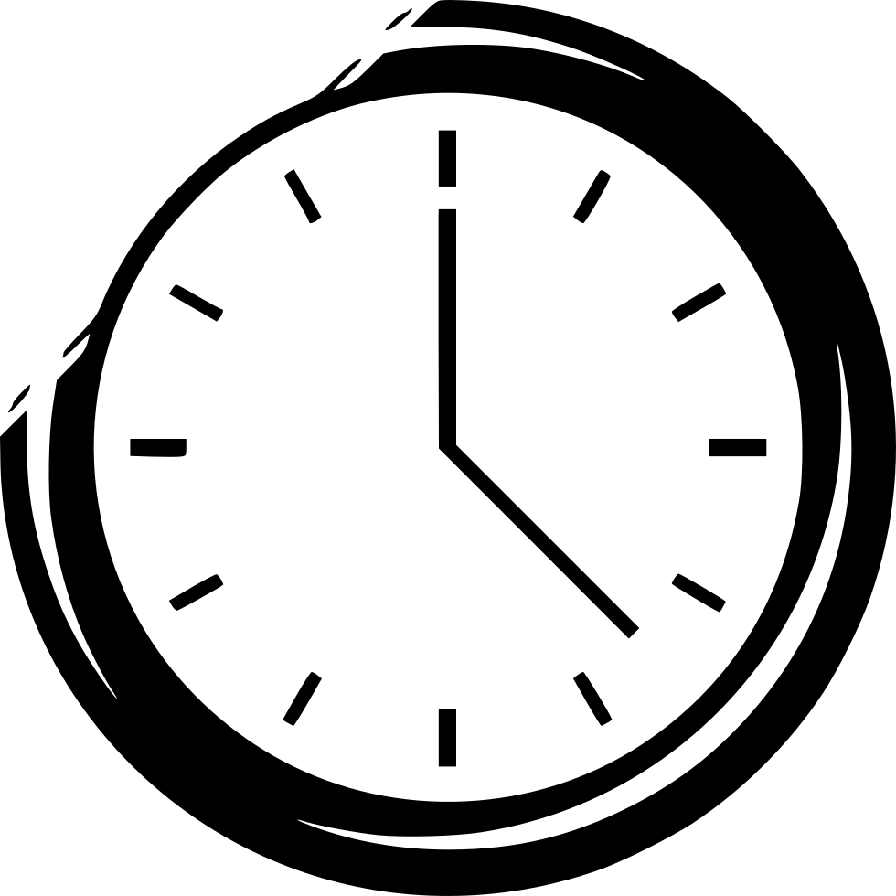 Png File Svg - Wall Clock (980x980), Png Download