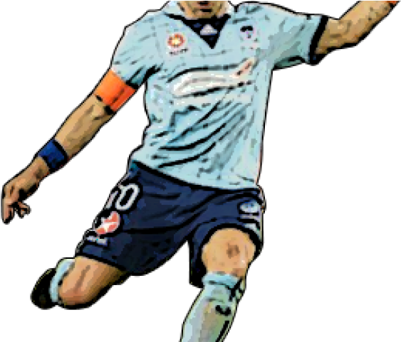 Footballer Clipart British Football - Football Player Free (640x480), Png Download