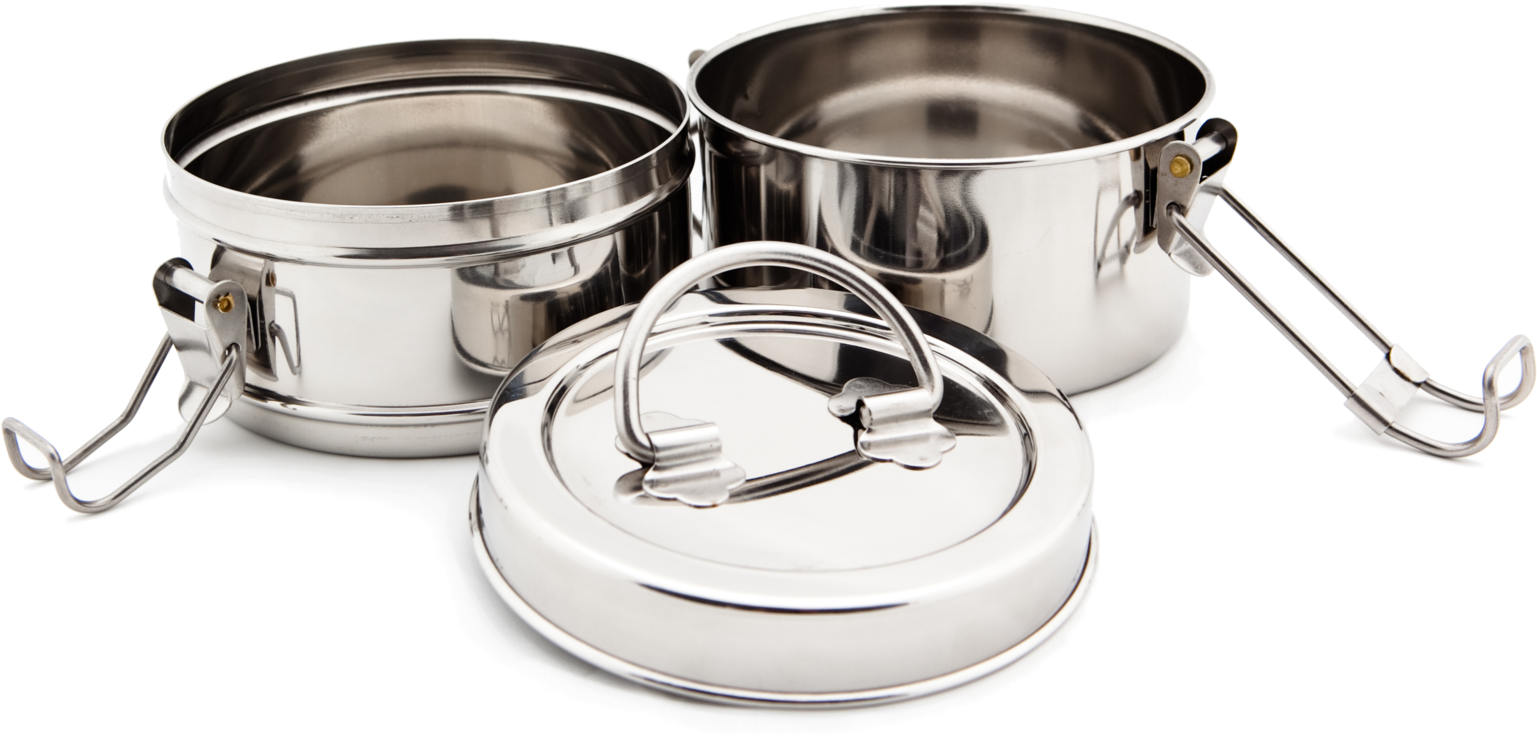 2-tier Snack Size Tiffin - Lid (2048x1365), Png Download