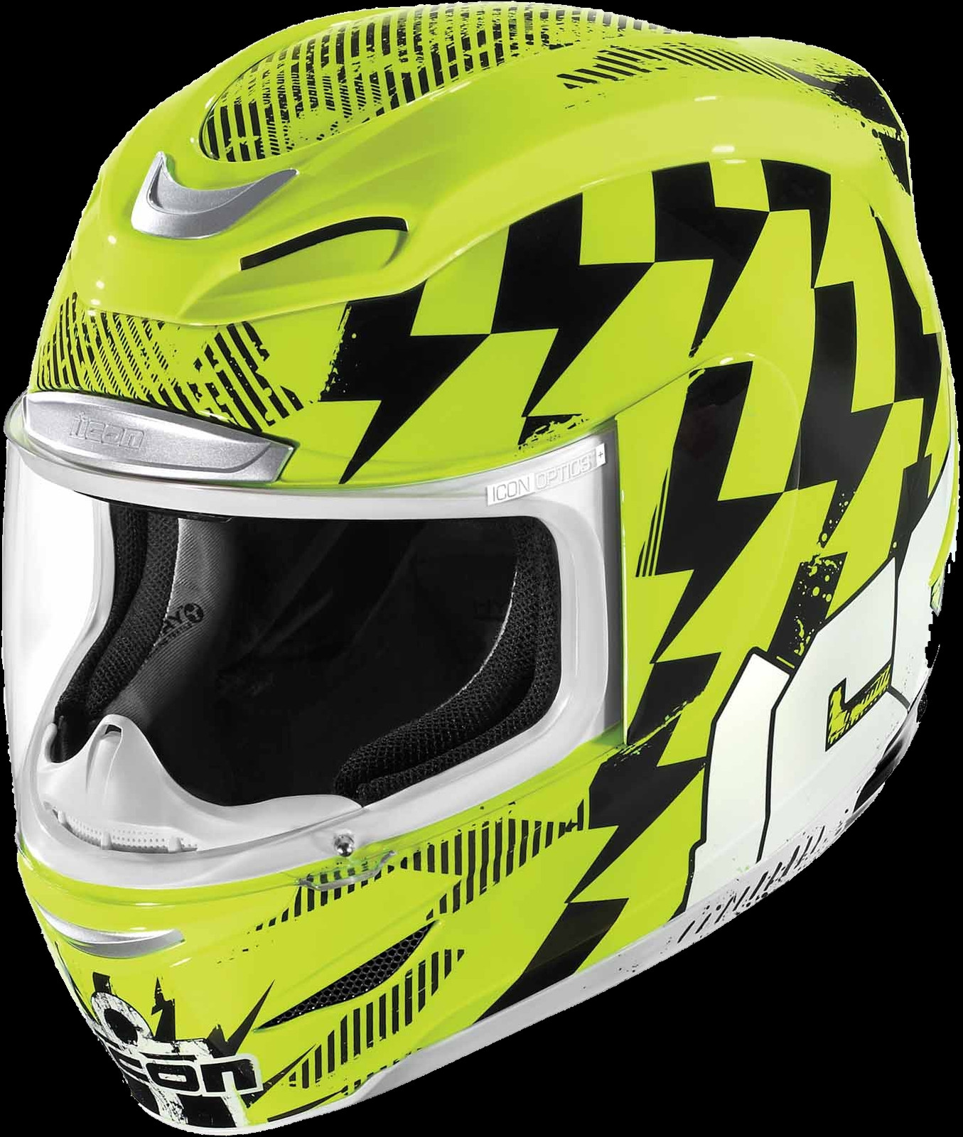 Motorbike Helmet, Free Pngs - Icon Airmada Yellow (1355x1600), Png Download