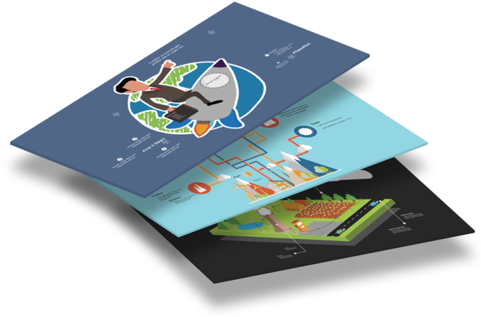 World Of Presentation Templates, Visuals And Tips, - Graphic Design (695x457), Png Download