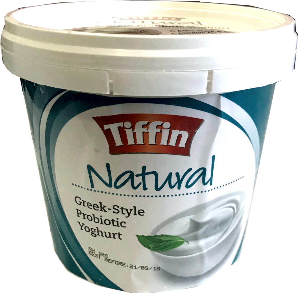 Tiffin Greek Yoghurt Natural - Ice Cream (1024x1004), Png Download