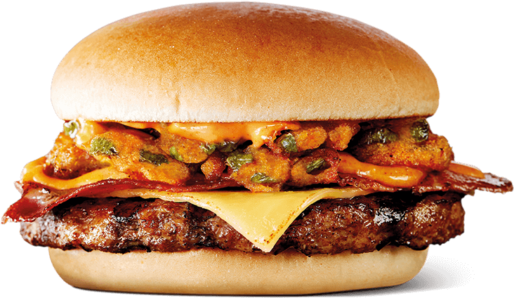 Grill Master Chipotle - Spicy Chipotle Burger Hungry Jacks (800x600), Png Download