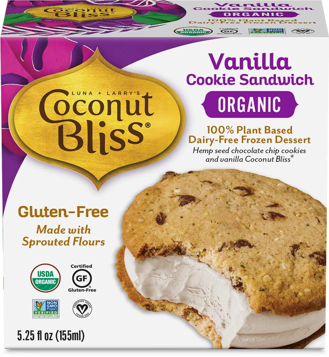 Coconut Bliss Vegan Ice Cream - Sourdough (1580x1200), Png Download