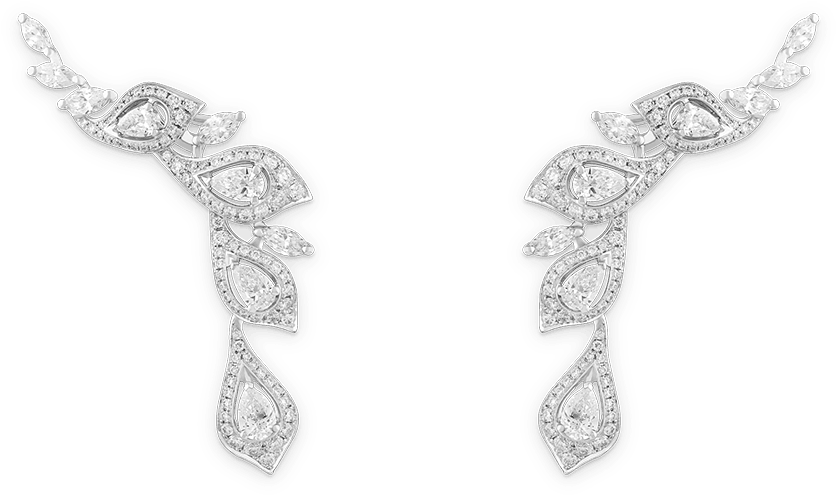 Peacock Earrings - Silver (1200x1200), Png Download