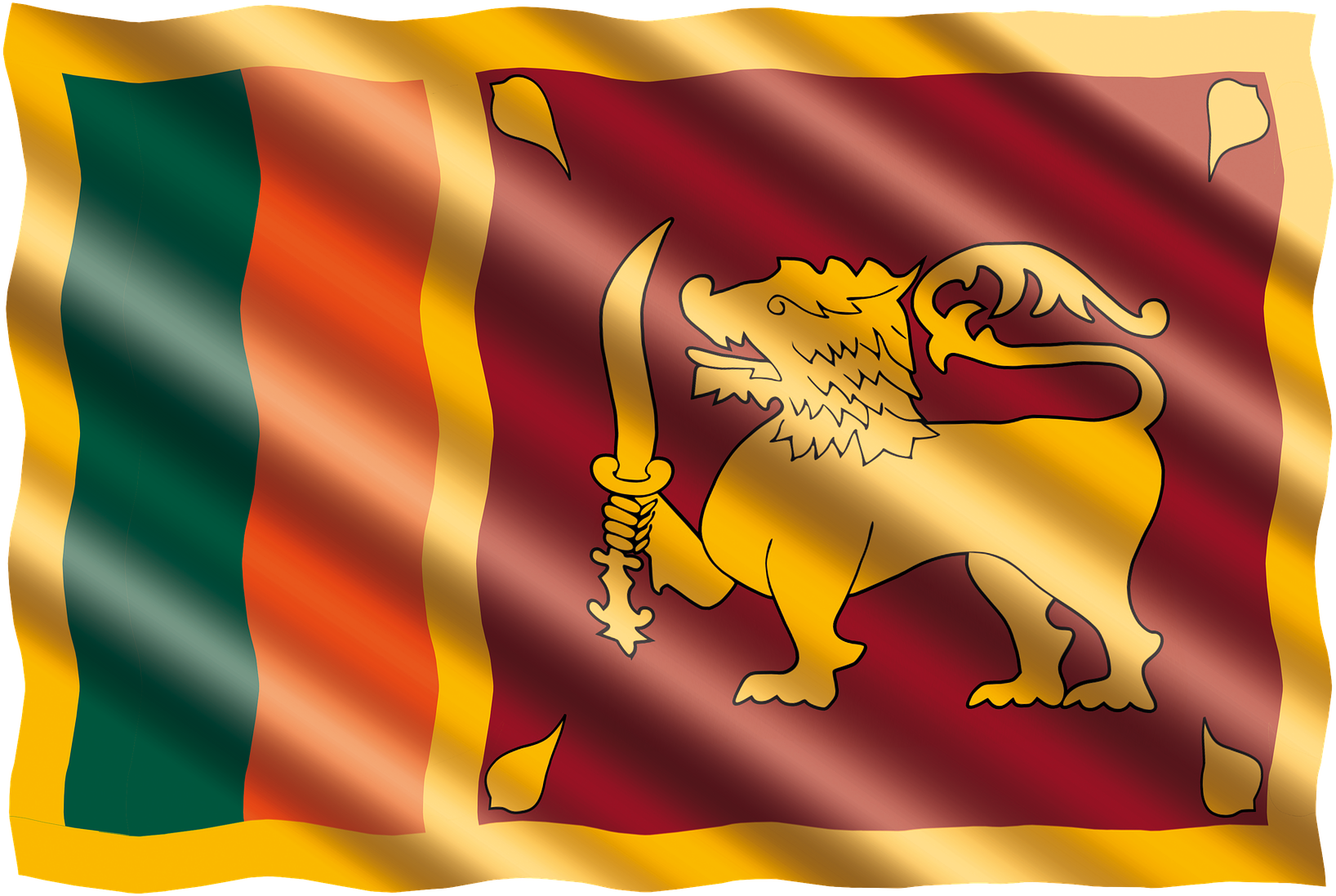 17 Pray For South Asia - Sri Lanka Flag (1920x1280), Png Download