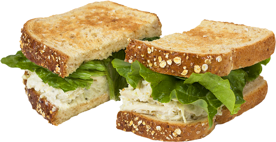 #9 Chickn Salad Sandwich - Fast Food (913x501), Png Download