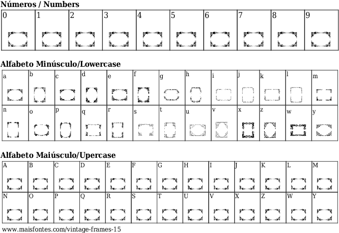 Font Details Vintage Frames - Number (689x640), Png Download