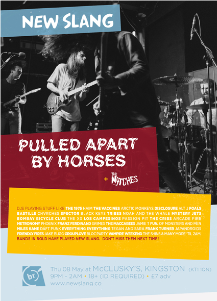 Pulled Apart By Horses / The Wytches / New Slang - Flyer (589x589), Png Download