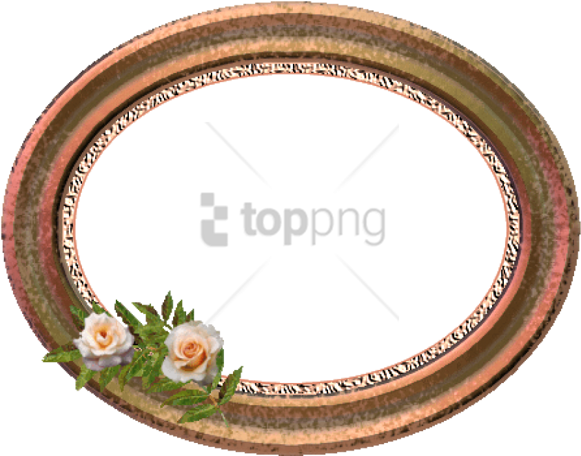 Free Png Gold Oval Frame Png Png Image With Transparent - Marcos Para Foto Tipo Espejo Png (850x662), Png Download