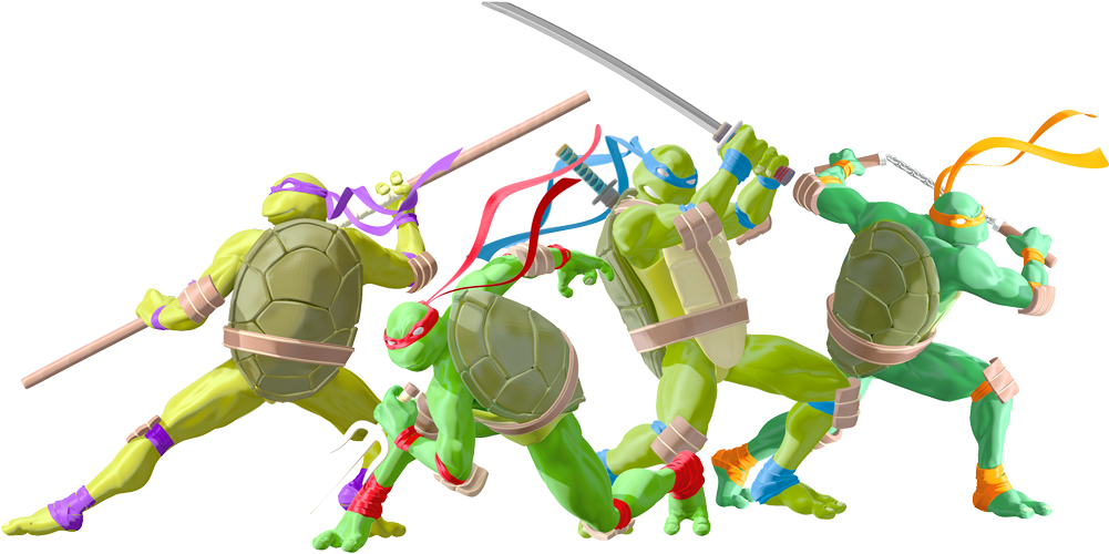 Zbrush Sculpt Artwork About Most Favourited Tmnt - Action Figure (1000x524), Png Download