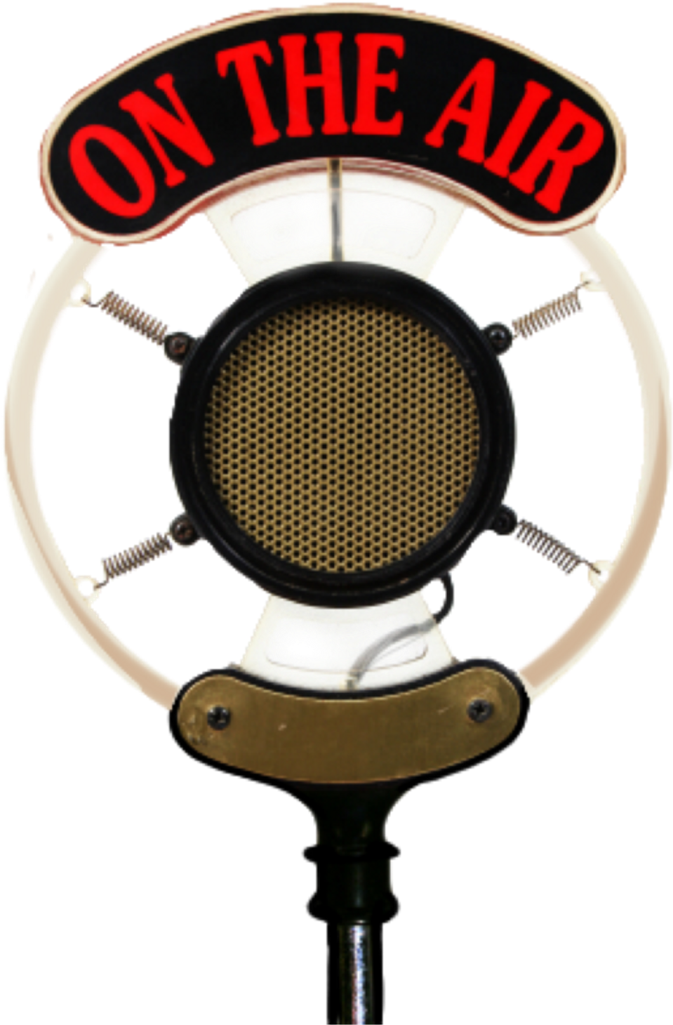 Download #microphone #mic #music #retro #vintage #freetoedit - Vintage Microphone  On Air PNG Image with No Background - PNGkey.com