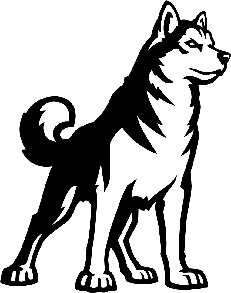 Uconn Game Report - Northeastern Huskies Logo Png (1314x1222), Png Download