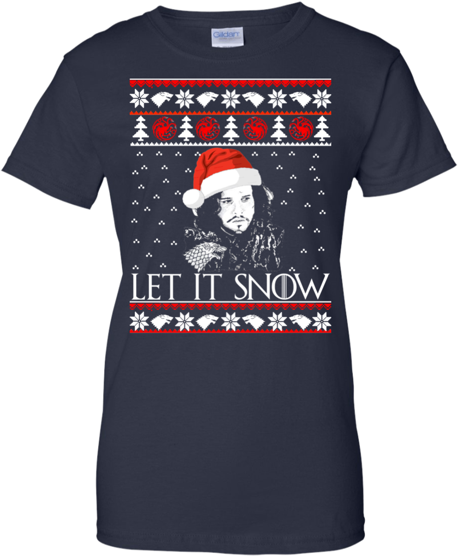 Let It Snow Christmas Sweater, Hoodie - Dexter T Shirt (1155x1155), Png Download