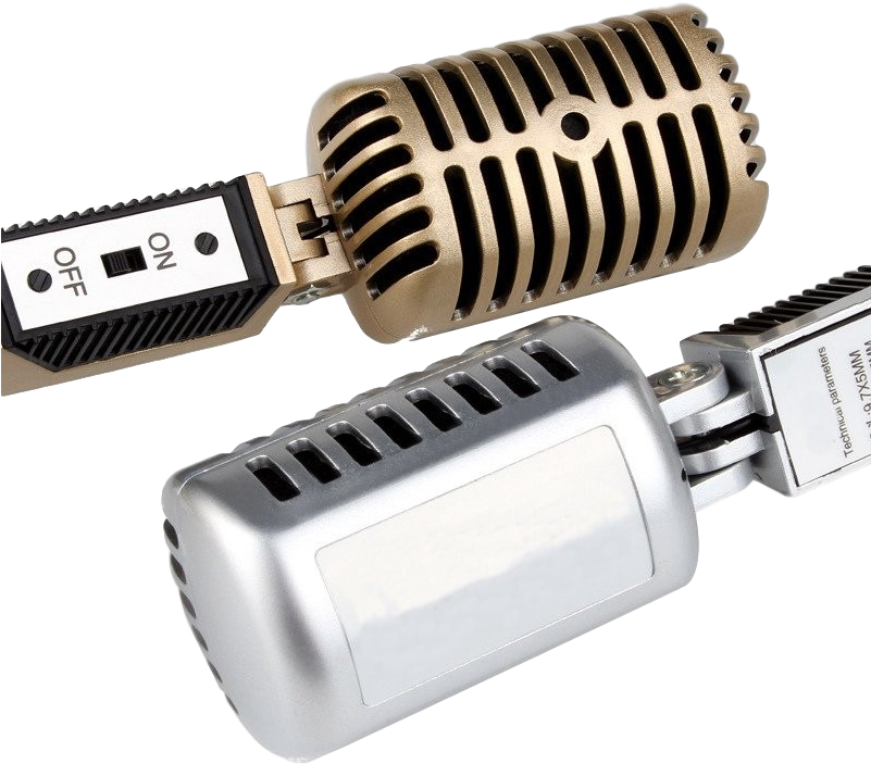 Nmc01 Vintage Style Desktop Microphone - Electronics (800x800), Png Download