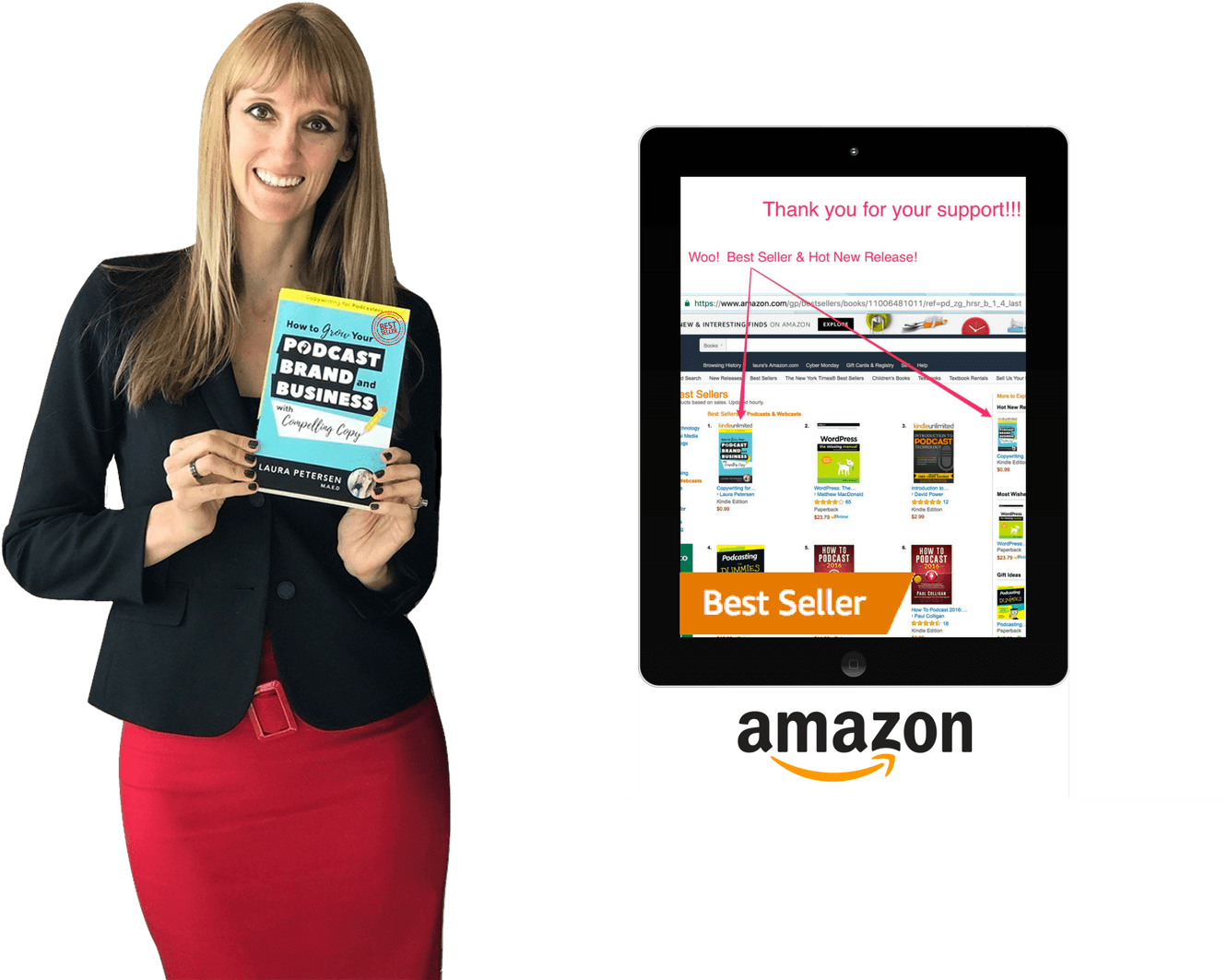 Amazon Bestseller Laptop Laura Petersen Best Selling - Online Advertising (1426x1080), Png Download