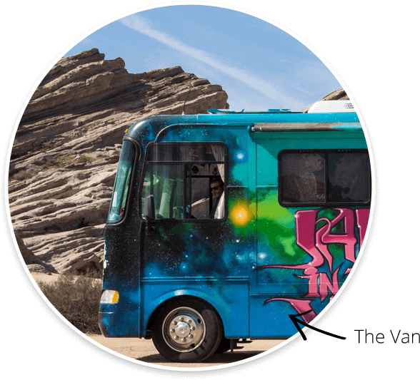 The-van - Vasquez Rocks (615x550), Png Download