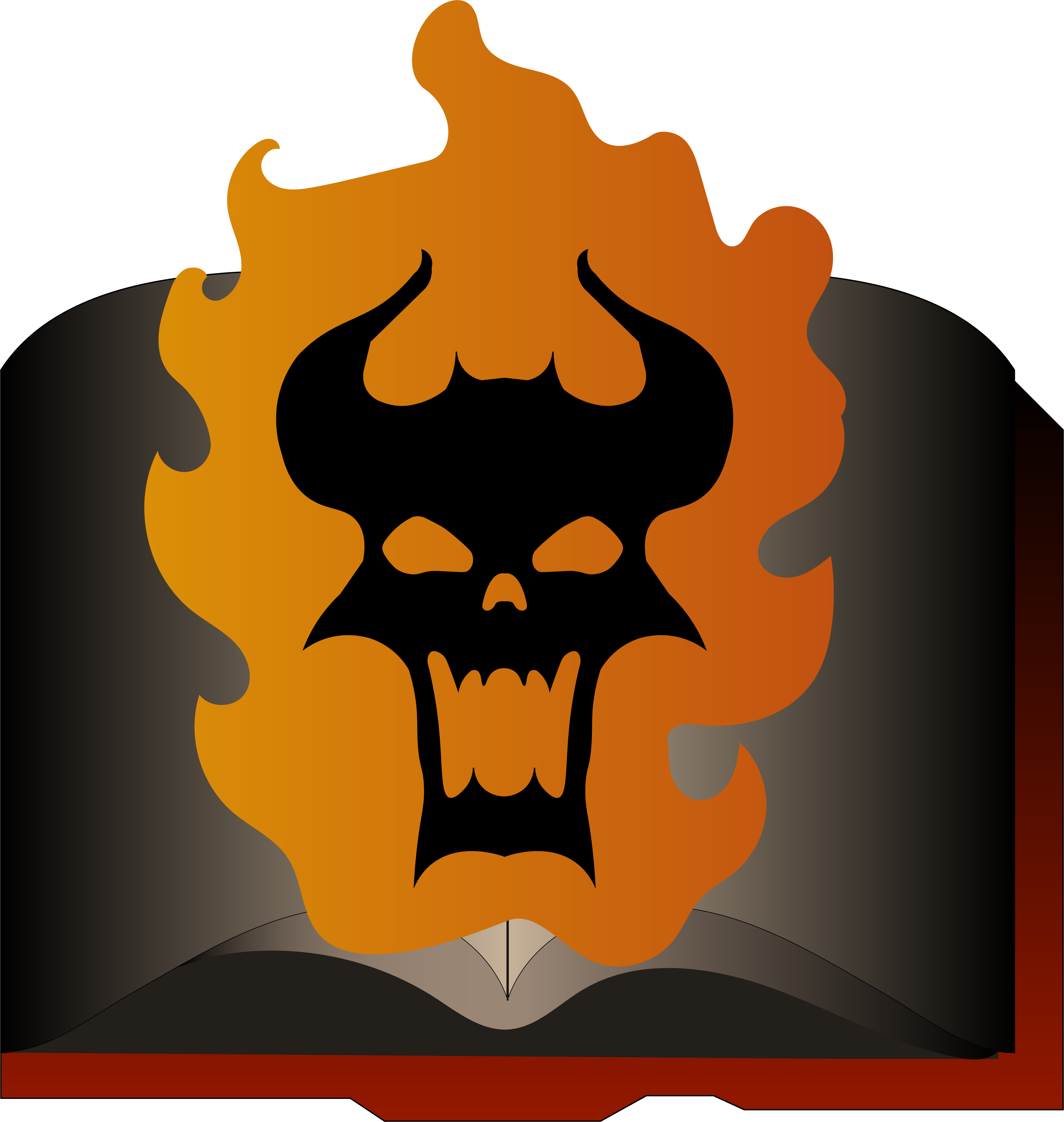 Ouroboros Clipart Minimalist - Wh40k Word Bearers Logo (3489x3679), Png Download