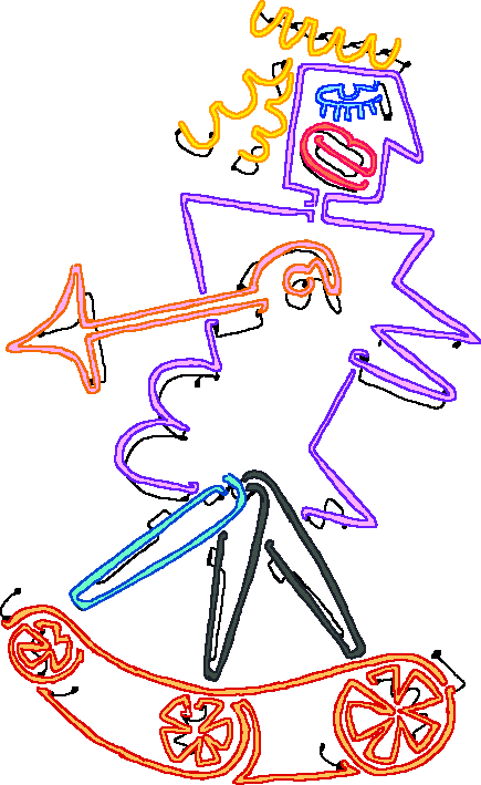 Neonladylegs02 - Drawing (435x709), Png Download